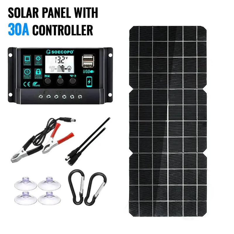 Habicare SS 150W Solar Panel Kit with LCD Controller 150W Solar Panel Kit with LCD Controller