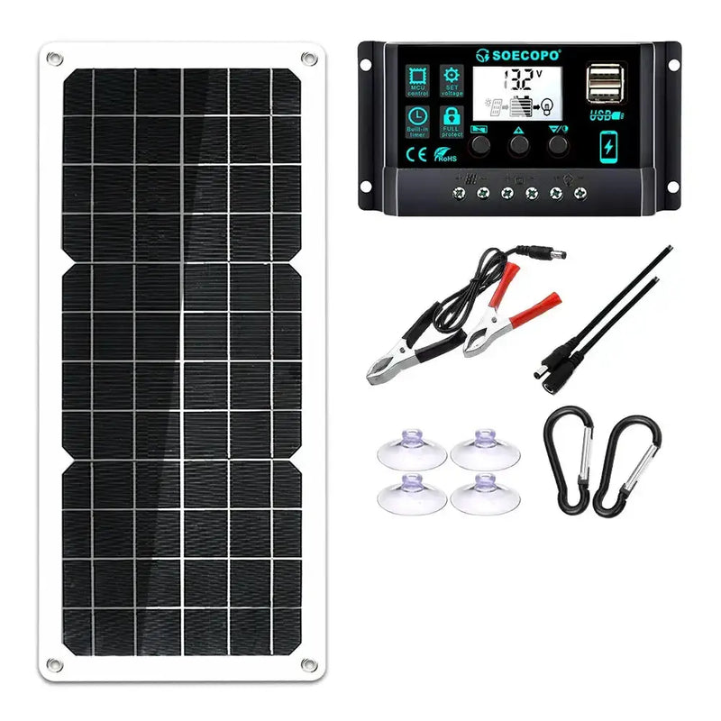 Habicare SS 150W Solar Panel Kit with LCD Controller 150W Solar Panel Kit with LCD Controller