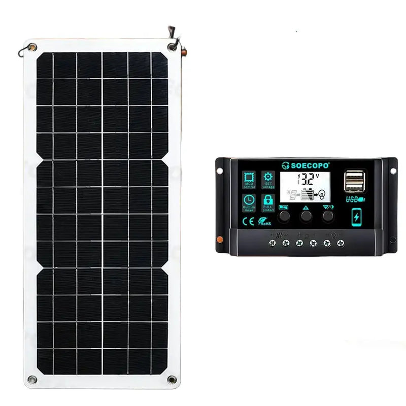 Habicare SS 150W Solar Panel Kit with LCD Controller 150W Solar Panel Kit with LCD Controller