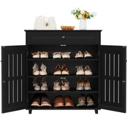 Yaheetech 4 Tier Shoe Storage Cabinet Shoe Rack 4 Tier Shoe Storage Cabinet Shoe Rack