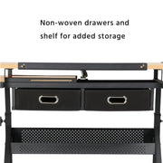 Drafting Table & Stool Set with Adjustable Table Angles & Heights All-in-One – view 7
