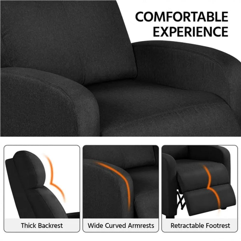 Yaheetech 1 Pair Recliner Chairs 1 Pair Recliner Chairs