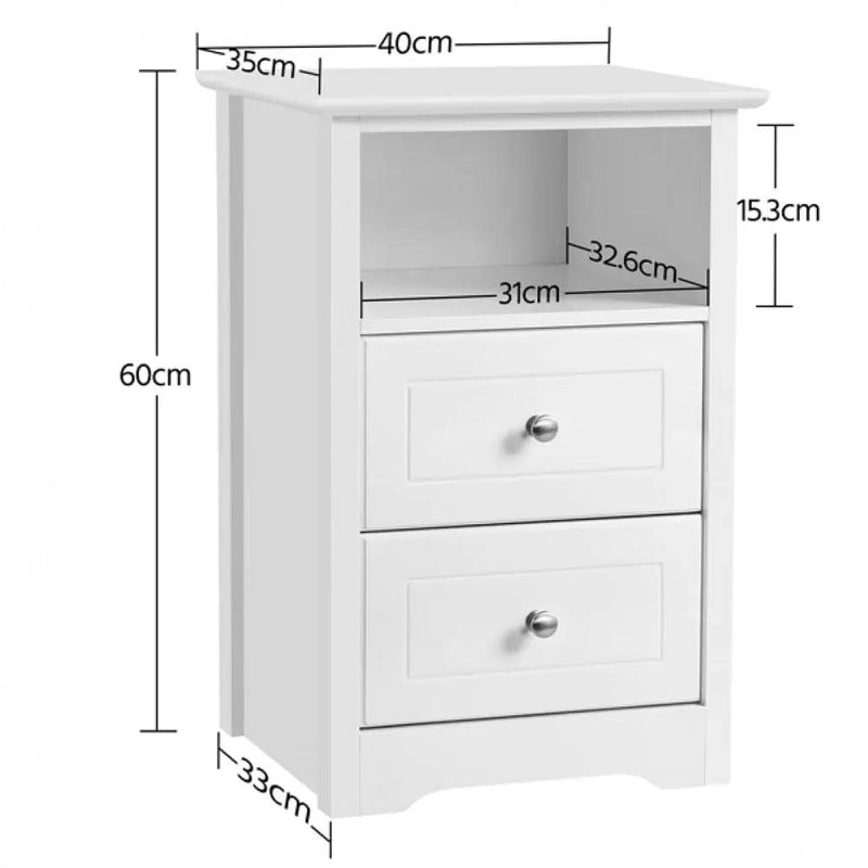 Yaheetech 1 Pair Side Table Bedside Tables End Table Nightstand 1 Pair Side Table Bedside Tables End Table Nightstand
