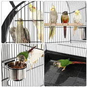 Yaheetech Open Top Metal Bird Cage Rolling Parrot Cage Open Top Metal Bird Cage Rolling Parrot Cage
