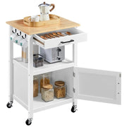 Yaheetech Kitchen Island Cart Storage Rolling Kitchen Cart W/Wheels Kitchen Island Cart Storage Rolling Kitchen Cart W/Wheels