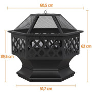 Yaheetech 24in Heavy Duty Fire Pit 24in Heavy Duty Fire Pit