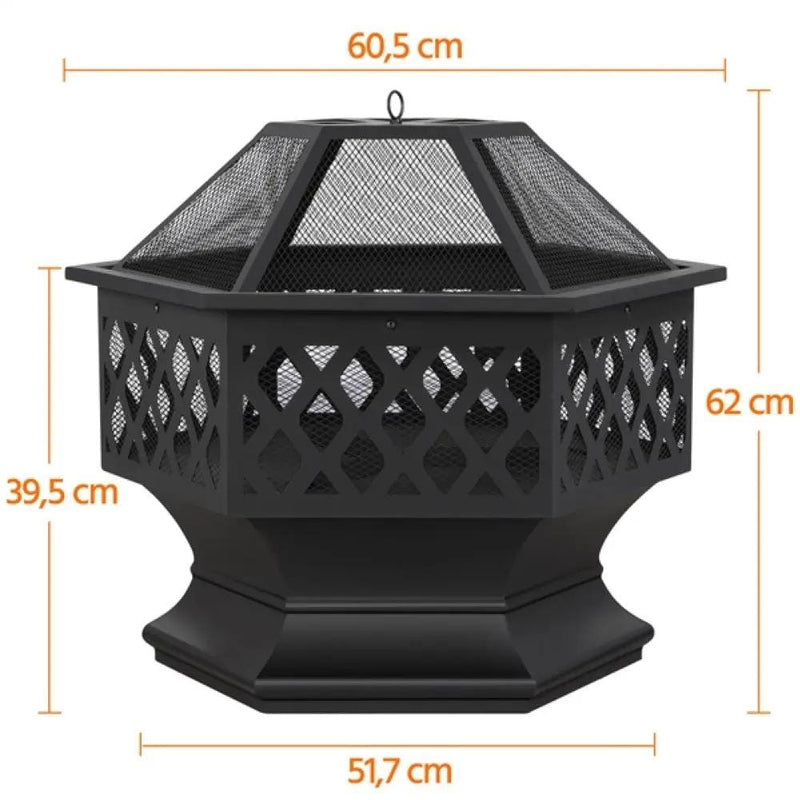 Yaheetech 24in Heavy Duty Fire Pit 24in Heavy Duty Fire Pit