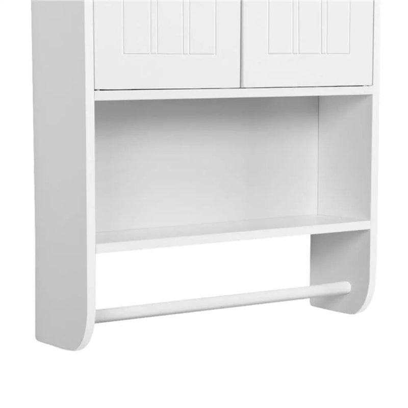 Yaheetech Bathroom Wall Cabinet with Towel Bar Wall Mount Organizer Bathroom Wall Cabinet with Towel Bar Wall Mount Organizer