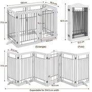 Yaheetech 6-Panel Pet Puppy Safety Fence with 3 Support Feet 6-Panel Pet Puppy Safety Fence with 3 Support Feet