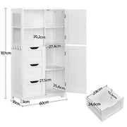 Yaheetech Freestanding Floor Cabinet Bathroom Storage Freestanding Floor Cabinet Bathroom Storage