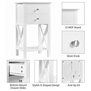 Yaheetech 70cm Tall Bedside Table End Table 70cm Tall Bedside Table End Table
