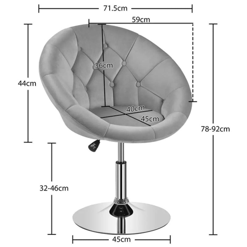 Yaheetech Makeup Vanity Chair Tufted Style Barrel Chair Makeup Vanity Chair Tufted Style Barrel Chair