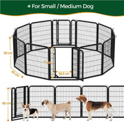 Yaheetech 12 Panels Dog Playpen Pet Pen 12 Panels Dog Playpen Pet Pen
