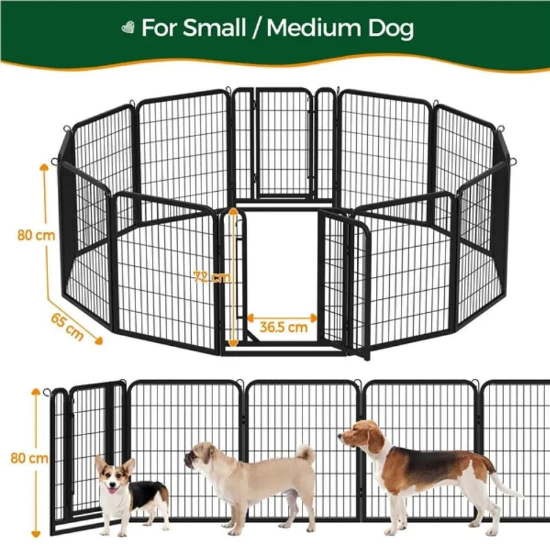 Yaheetech 12 Panels Dog Playpen Pet Pen 12 Panels Dog Playpen Pet Pen