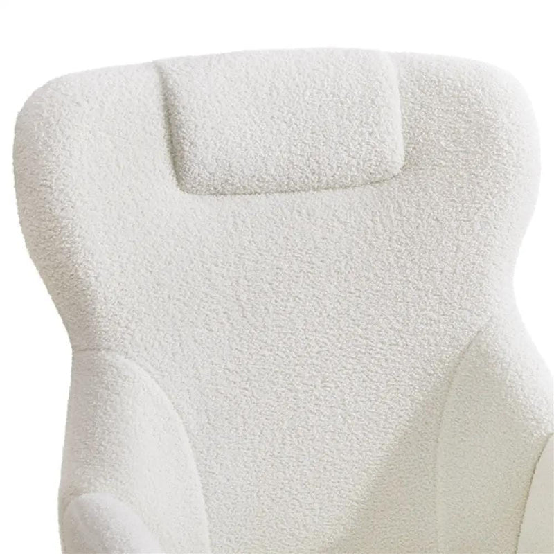 Yaheetech Boucle Upholstered Armchair Rocking Chair Boucle Upholstered Armchair Rocking Chair