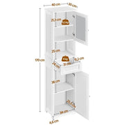 Yaheetech Freestanding Storage Cabinet with Door Freestanding Storage Cabinet with Door