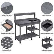 Yaheetech Garden Potting Bench with Basin Garden Work Bench Station Garden Potting Bench with Basin Garden Work Bench Station