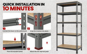 Yaheetech 5-Tier Utility Shelves Adjustable Metal Shelving Units 5-Tier Utility Shelves Adjustable Metal Shelving Units