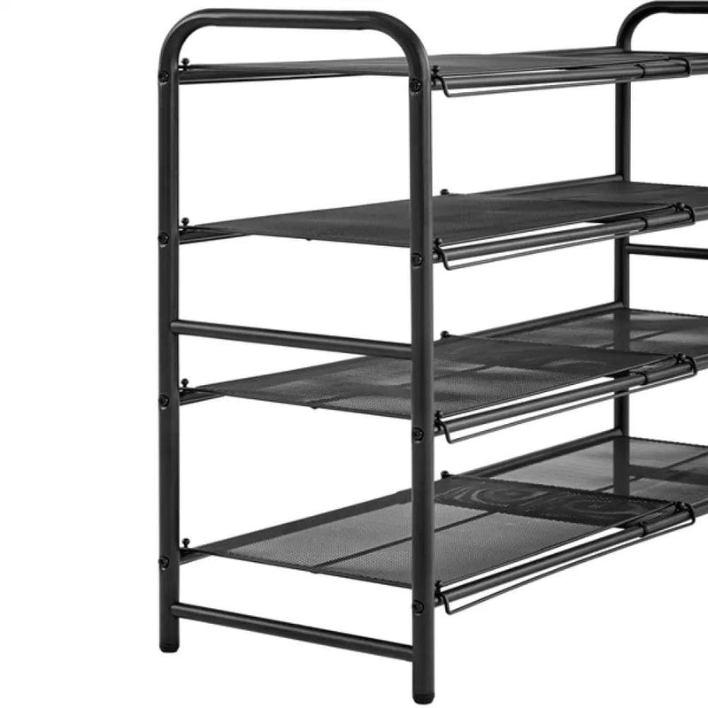 Yaheetech 4-Tier Expandable Iron Shoe Rack 4-Tier Expandable Iron Shoe Rack