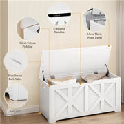 Yaheetech Wooden Storage Chest Storage Bench Wooden Storage Chest Storage Bench