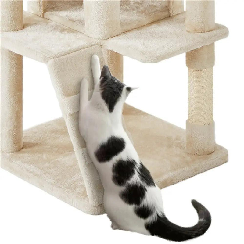 Cat Tree Cat Tower w/ Condos & Dangling Balls & Scratching Posts & Platforms – view 7