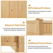 Yaheetech 8-Pocket Wood Elevated Garden Planter with Fabric Liner 8-Pocket Wood Elevated Garden Planter with Fabric Liner