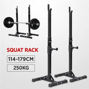 Pair of Adjustable Squat Rack Standard 45-70 Inch Solid Steel Squat Stand – view 7