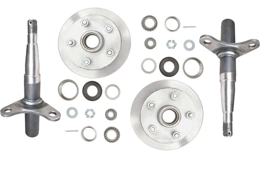 Hub And Stub Kit 225 SS Disc 5x120x7/16 For Trojan Duratorque Beam Axles Easy Install NZ Trailer Parts – view 1