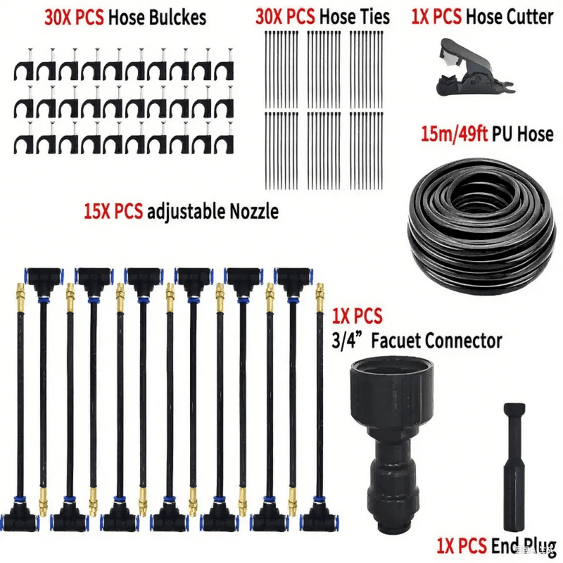 15M Adjustable Watering Irrigation Misting System Kit – view 3