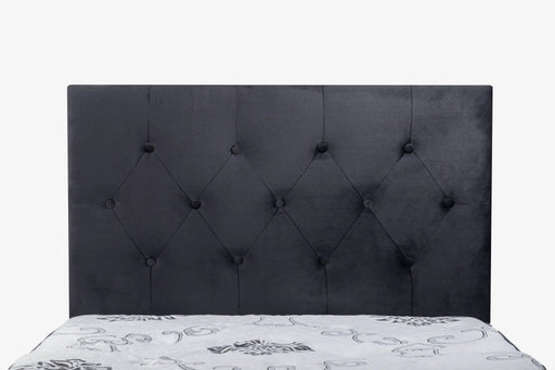 sue-e furniture Headboards Fenland Headboard Black Velvet Single Size Fenland Headboard Black Velvet Single Size