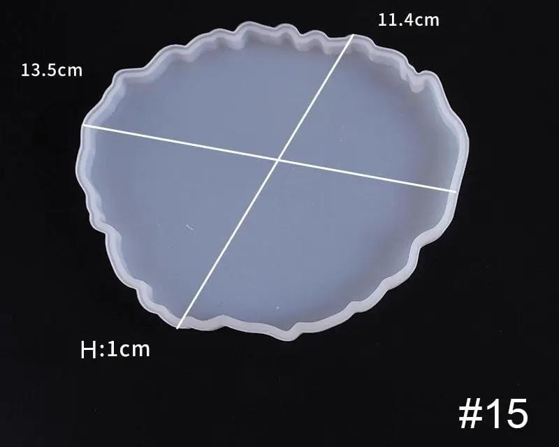 Resin Art NZ Moulds Irregular Coaster Moulds - 014 Irregular Coaster Moulds - 014 | NZ