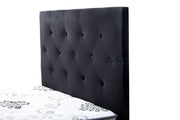 sue-e furniture Headboards Fenland Headboard Black Velvet King Single Size Fenland Headboard Black Velvet King Single Size