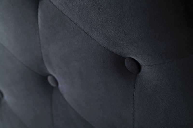 sue-e furniture Headboards Fenland Headboard Black Velvet King Size Fenland Headboard Black Velvet King Size