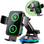 Habicare 9eight5 15W Wireless Car Charger Phone Holder 15W Wireless Car Charger Phone Holder
