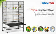 Yaheetech 52″ H Large Parrot Cage Rolling Metal Bird Cage 52″ H Large Parrot Cage Rolling Metal Bird Cage