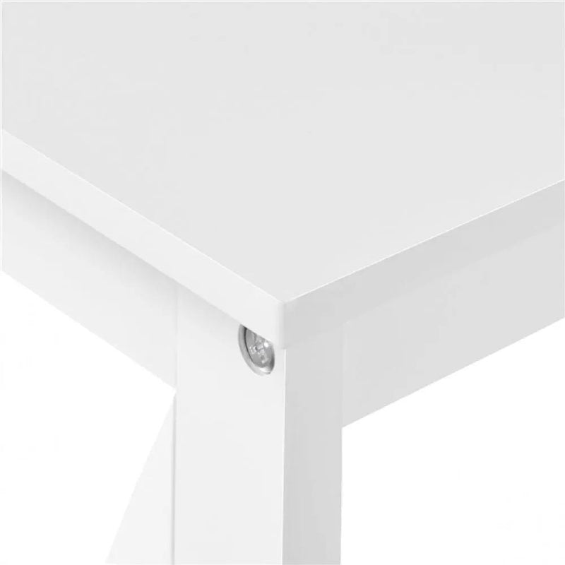 2-Tier X-Design Console Table Industrial Side Console Table End Table – view 8