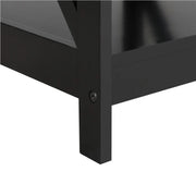 3 Tier Wood X Shape Bedside End Table Storage Cabinet Night Stand – view 11