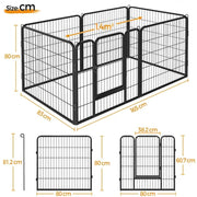 Yaheetech 6pcs Dog Play Pen 6pcs Dog Play Pen