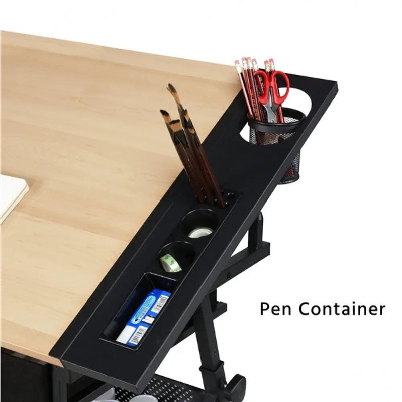 Drafting Table & Stool Set with Adjustable Table Angles & Heights All-in-One – view 8