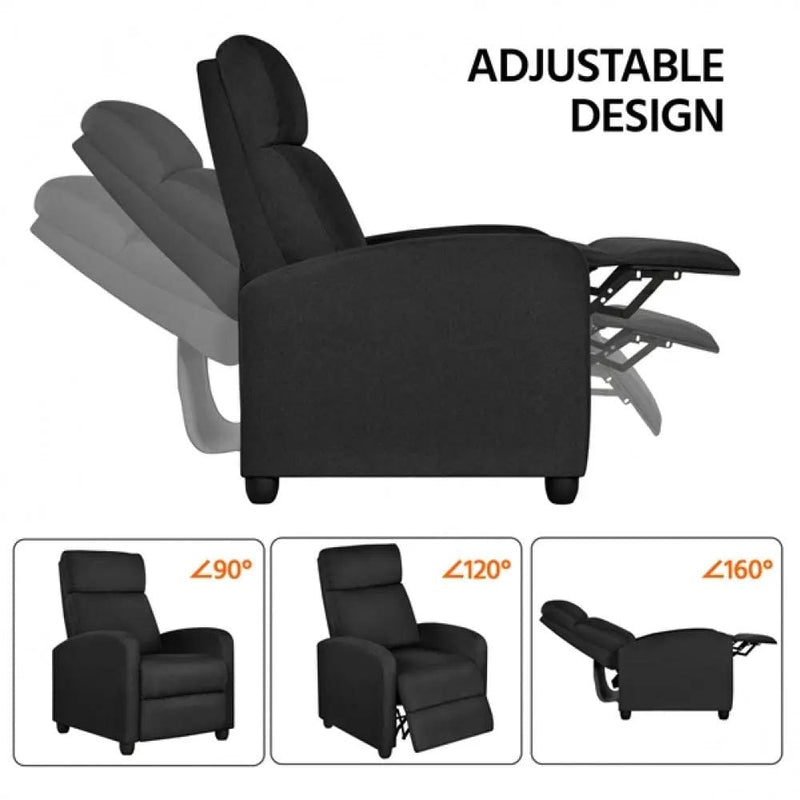 Yaheetech 1 Pair Recliner Chairs 1 Pair Recliner Chairs