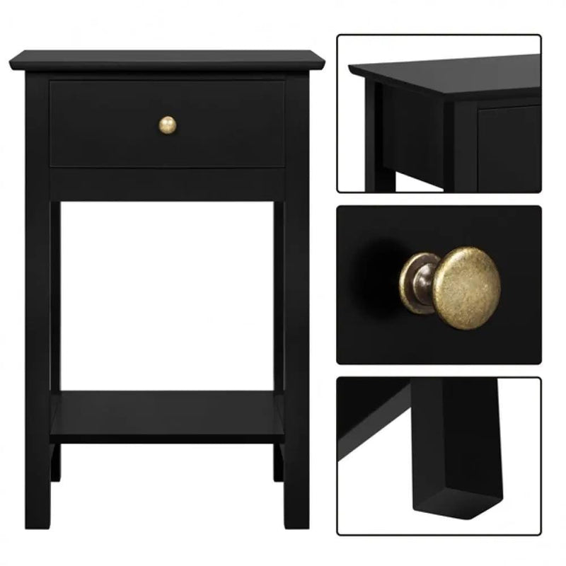 Yaheetech Bedside Table Nightstand Side Table End Table Bedside Table Nightstand Side Table End Table