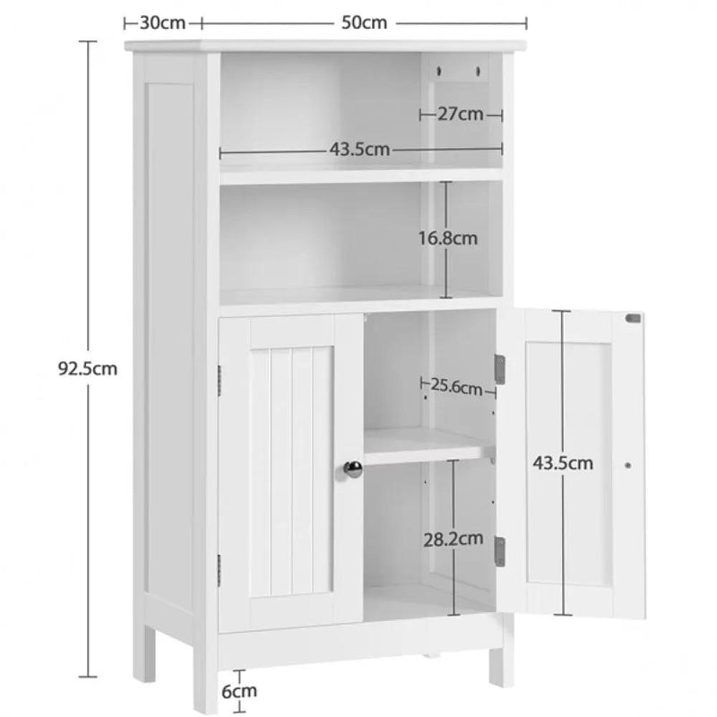 Yaheetech Free Standing Floor Cabinet Bathroom Storage Unit Free Standing Floor Cabinet Bathroom Storage Unit
