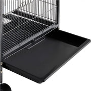 Yaheetech 40-Inch H Wrought Iron Bird Cage with Rolling Stand 40-Inch H Wrought Iron Bird Cage with Rolling Stand