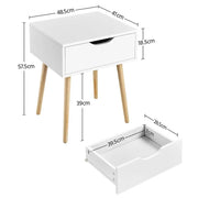 Yaheetech 2pcs Brand New Side Table Nightstand Coffee Table 2pcs Brand New Side Table Nightstand Coffee Table
