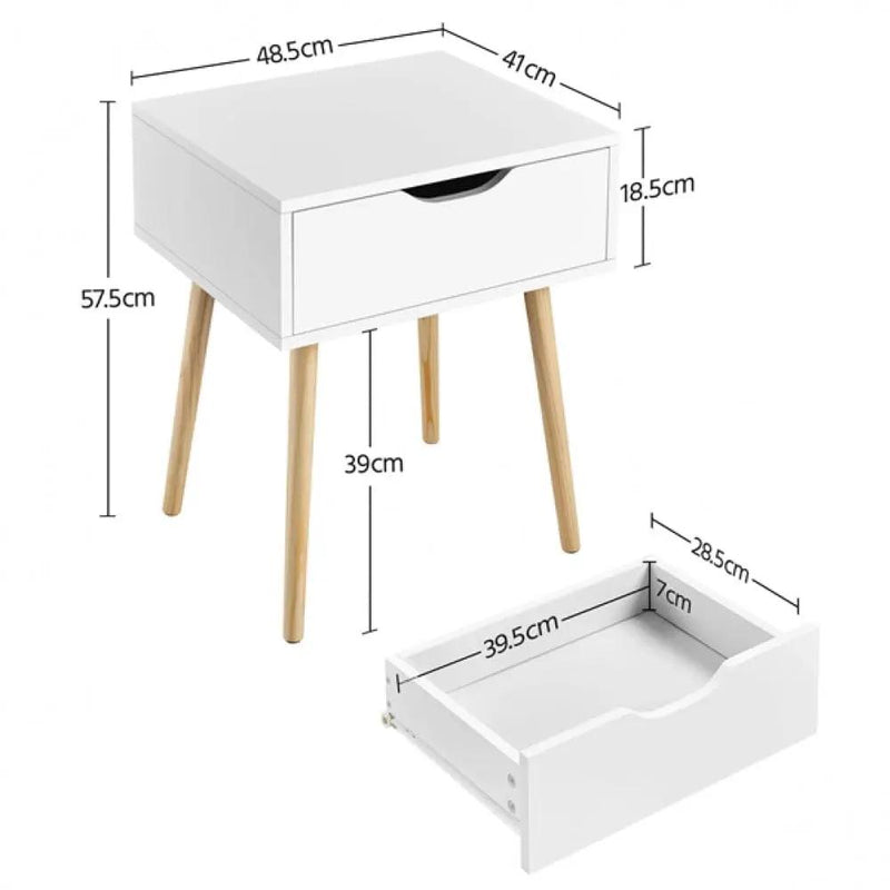 Yaheetech 2pcs Brand New Side Table Nightstand Coffee Table 2pcs Brand New Side Table Nightstand Coffee Table