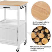 Yaheetech Kitchen Island Cart Storage Rolling Kitchen Cart W/Wheels Kitchen Island Cart Storage Rolling Kitchen Cart W/Wheels