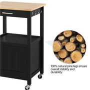 Yaheetech Rolling Kitchen Cart Kitchen Trolley  for Dining Room Rolling Kitchen Cart Kitchen Trolley  for Dining Room