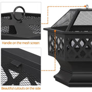 Yaheetech 24in Heavy Duty Fire Pit 24in Heavy Duty Fire Pit