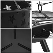Yaheetech Round Fire Pit Round Fire Pit