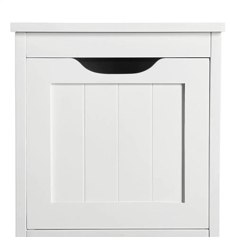 Yaheetech White Bathroom Cabinet 2 Hideaway Drawers 1 Shelf White Bathroom Cabinet 2 Hideaway Drawers 1 Shelf